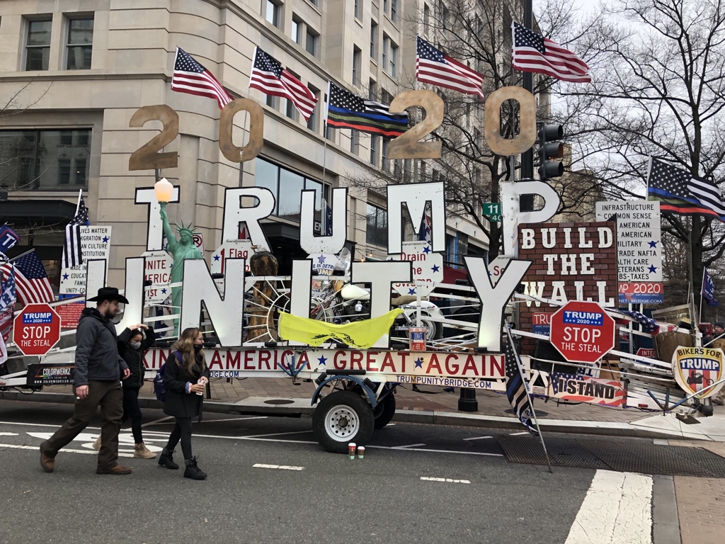 I’m covering today’s Trump protests in DC, where thousands are already in the streets. Many protesters today see today as a kind of climactic battle for America, and there has been a lot of talk about bringing guns or attacking police.