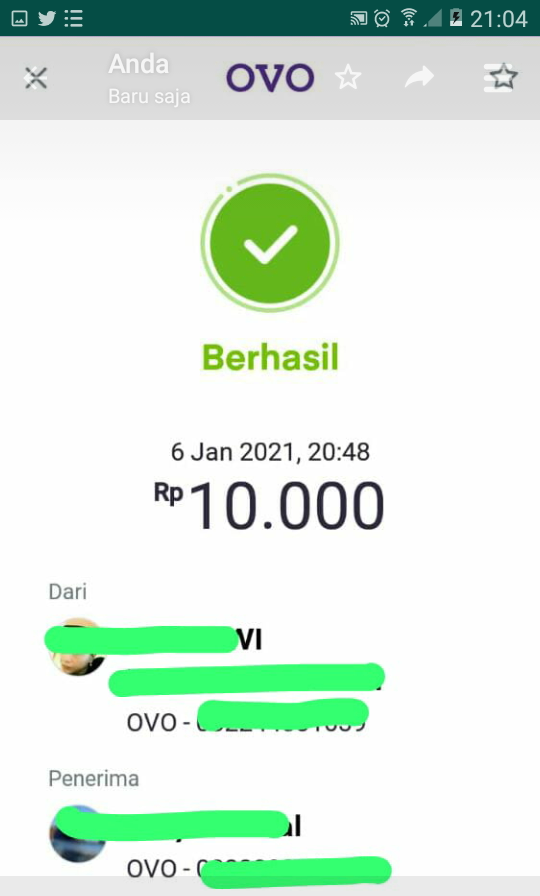 Prayaa3's tweet photo. Alhamdulillah Saldonya Sdh masuk yaa!.
Terimakasih Mb @deel_en + Sponsor
Semoga Panjang Umur , Sehat slalu , Dibanyakan Rezeki nya, dipanjangkan umur nya , amiin https://t.co/qPtb75B7mR