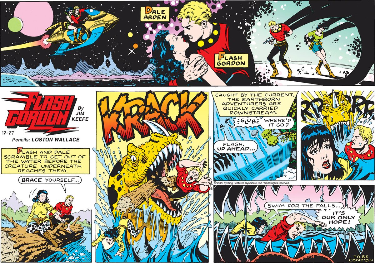 LostonWallace's tweet photo. Flash Gordon strip from 2001. It was an honor to do Flash professionally. You can follow along here: https://t.co/SDh2dUAqGy
#FlashGordon #KingFeatures #JimKeefe #ComicsKingdom https://t.co/IUjyXV62TH
