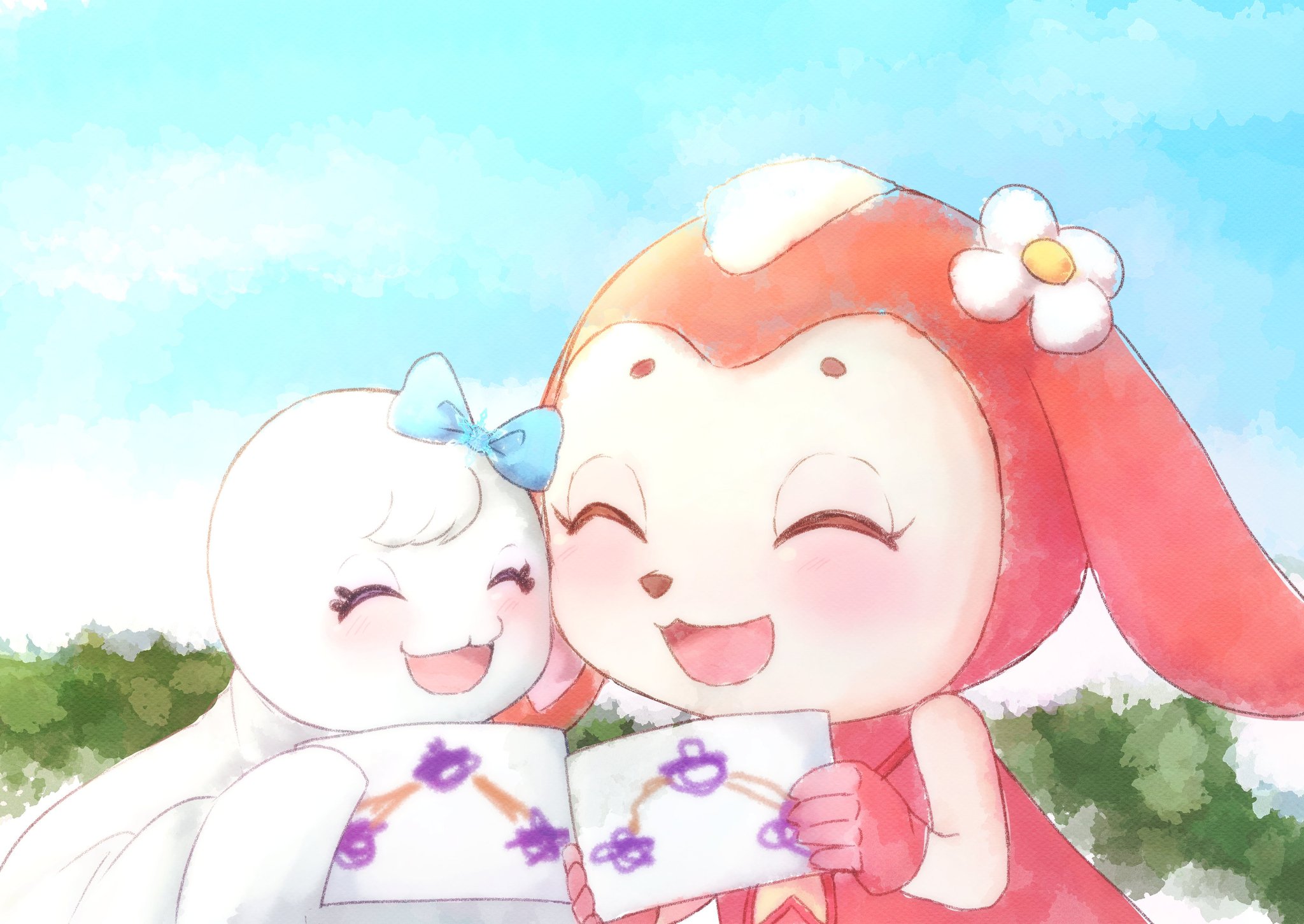 鈴音 風鈴 チョロミーとポポヨラ また作ろうね この二人の仲良し回幸せすぎて泣けます おかいつ ガラピコぷ イラスト練習 T Co Ehfsi0rjt9 Twitter