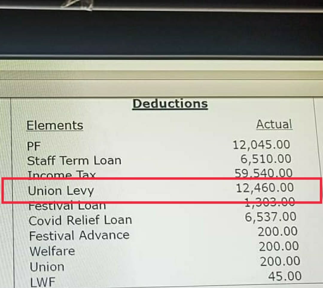 The reason why BPS delayed every Year????

₹12400 levy of scale 2 Officer. In 8Lakh Bankers if merely 50% will give levy to Unions then the amount will be in ₹300-400 Crores.. 37 Month arrear that too without interest &amp; now this loot!! <a href="/DFS_India/">DFS</a> care to speak a Word Sir????