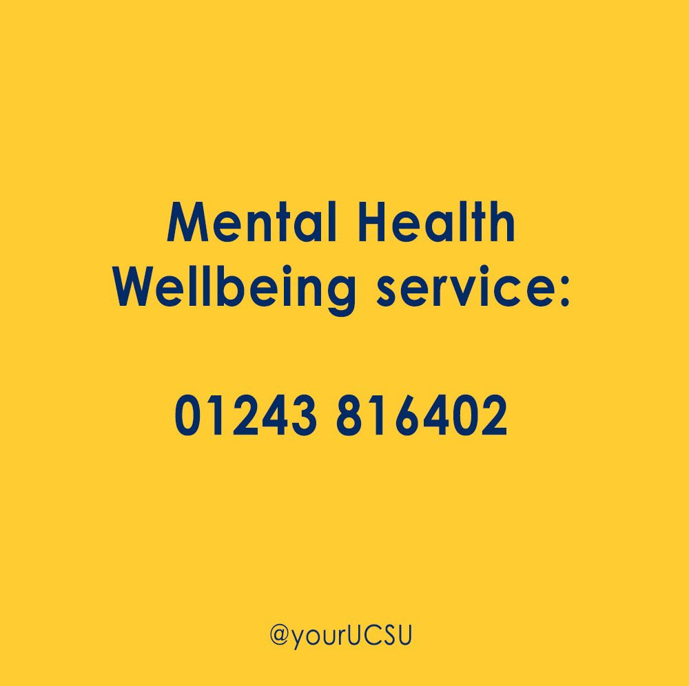 University of Chichester SU tweet media