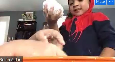 deanne_ELC's tweet photo. AM session had so much fun with our science experiment today!  We made snow with baking soda and hair conditioner.  #WeAre54, #WeAreELC, #SproutingSuccess https://t.co/Y0VDIzID0f