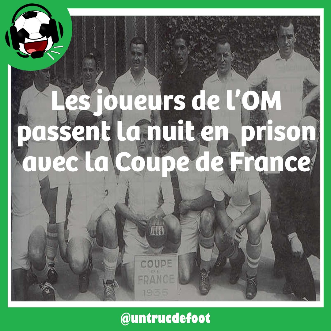 Anecdote incroyable à dérouler
⬇️⬇️⬇️

Les joueurs de l’OM passent la nuit en prison avec la Coupe de France ⚽😱🏆 

➡️ untrucdefoot.fr/anecdotes/les-…