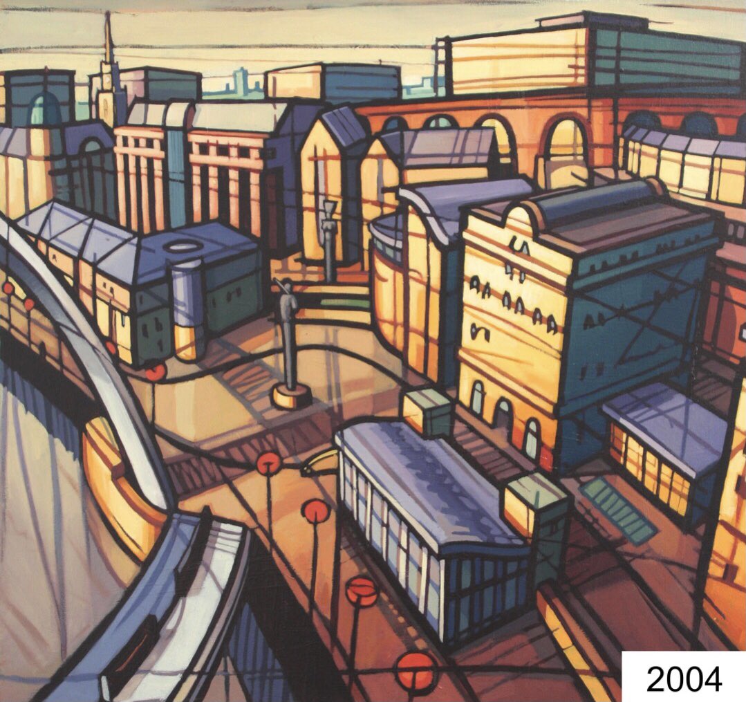 Hard to believe I’ve been a professional artist, painting landscape & cityscapes for 20 yrs. I’ve been looking back at my old paintings, seeing how they’ve developed over the last 2 decades. Thought I’d share some of my favourites, from each year they were painted.2001-2004.