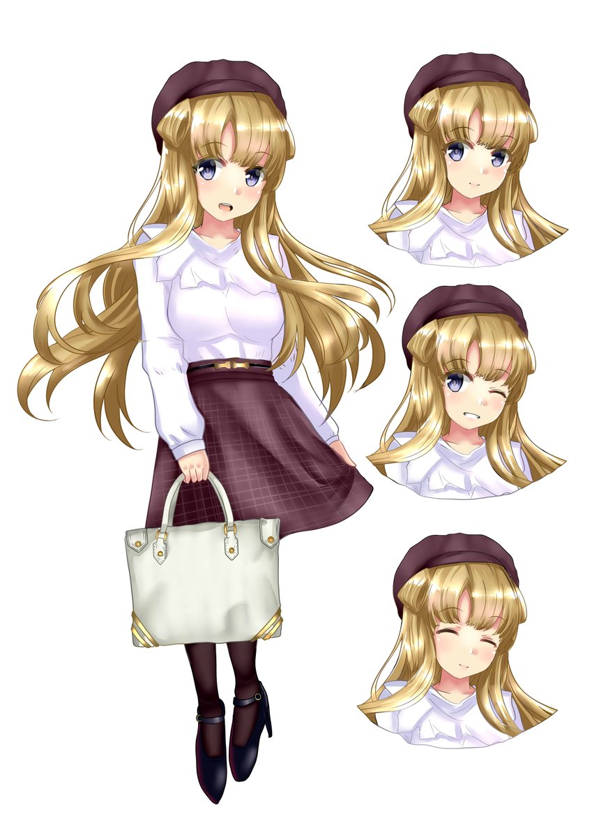 艦これ「私服モードのフレッチャーちゃんを描いてみました。
ポートレートぽい感じにしたかっ」|火村 モリタカ＠/5月COMITIA144（B51a)/その次は神戸かわさき10のイラスト