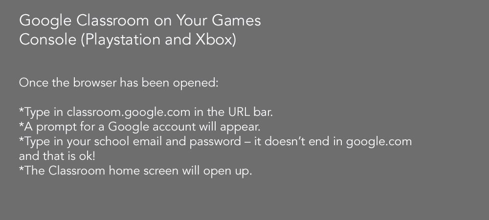 HaydonSchool's tweet photo. Google Classrooms can be accessed on many devices, including the Xbox and PlayStation. #RemoteLearning #OnlineLearning https://t.co/Kv99zvx3OI
