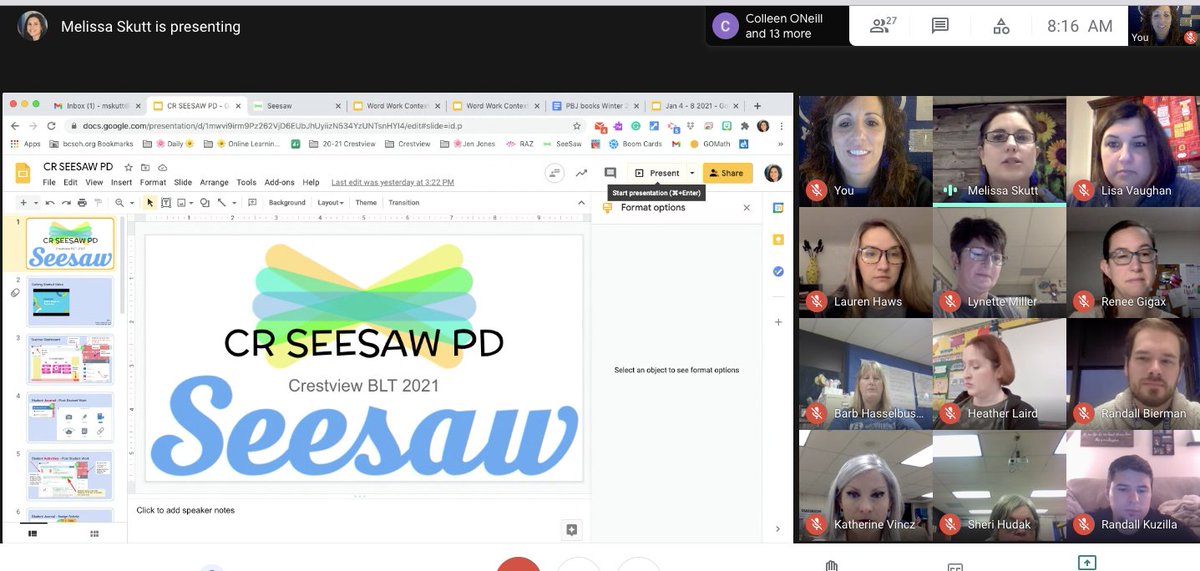 BCSDCrestview's tweet photo. Mrs. Skutt provided the Crestview staff with some great PD to learn more about how teachers can effectively engage and assess students using the creative tools in Seesaw. @MelMilanko @BrunswickCSD @Seesaw #teacherleaderc https://t.co/rUFnquREcV