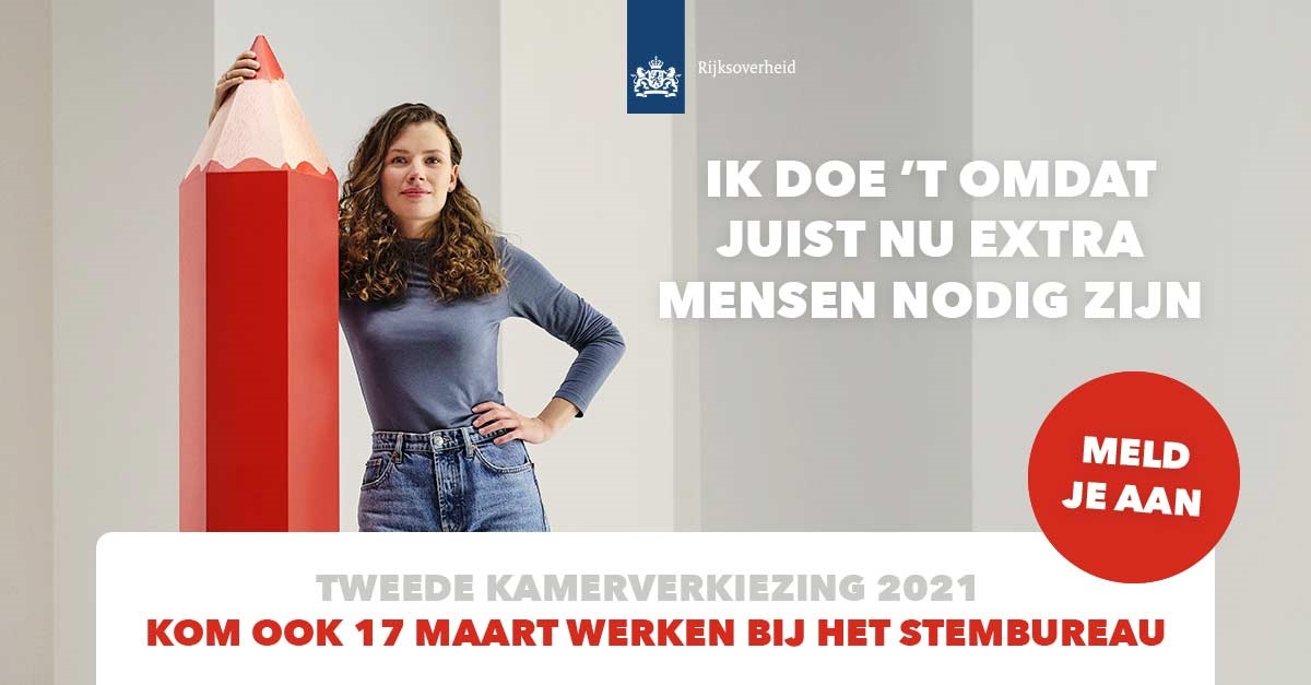 Op woensdag 17 maart 2021 zijn er verkiezingen voor de leden van de Tweede Kamer. Door de coronamaatregelen hebben we meer reserve stembureauleden en tellers nodig🗳️

Meld je dan aan en help mee 👉 montferland.info/stembureauleden