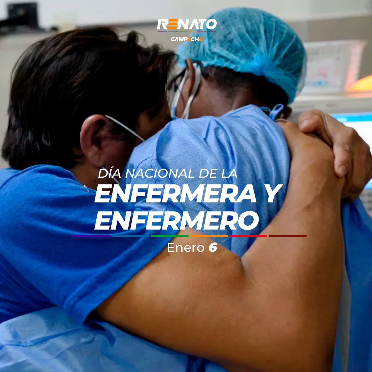 RenatoSalesmx's tweet photo. Mi mayor reconocimiento a la vital labor que desempeñan nuestras enfermeras y enfermeros de Campeche, quienes han estado al frente durante esta fuerte batalla. Un abrazo.
Renato🤜🏻🤛🏻
@LaydaSansores
#DíaDelEnfermeroYEnfermera #RenatoSales #ConRenaTodos #CampechanoApoyaCampechano https://t.co/jYn77gSe8G