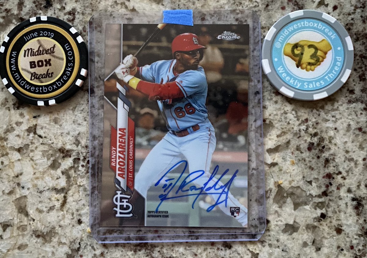 RT @Biggity04: @midwestboxbreak @PhilsPulls 2020 Topps Chrome Randy Arozarena Auto $135 BMWT https://t.co/GG5d4bIKh7