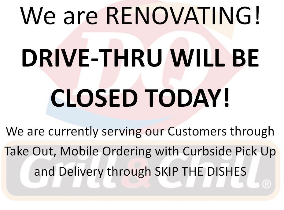 We are renovating our Drive-Thru to serve you better! Thank you for your patience and support! Stay tuned for further updates!