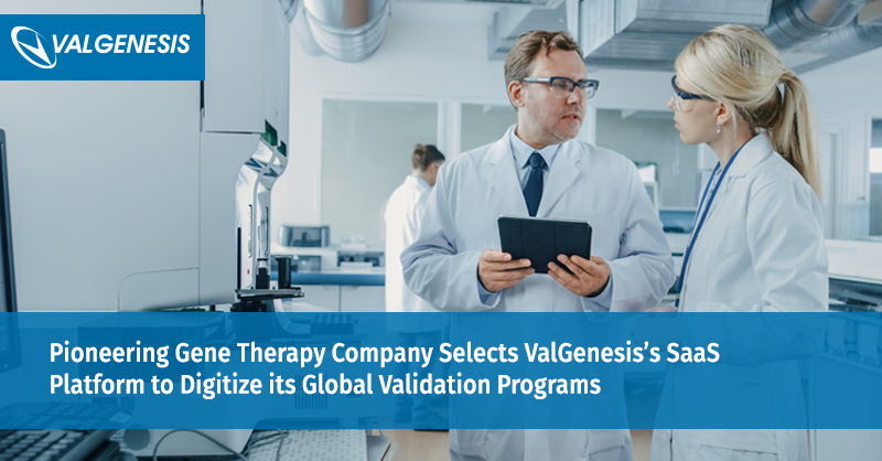 ValgenesisInc's tweet photo. Pioneering Gene Therapy Company selects ValGenesis’s SaaS platform to digitize its global validation programs https://t.co/inRNUIf1mx
#PaperlessValidation #Validation #ValgenesisVLMS #CSV #ComputerSystemValidation #DigitizeValidation #Manufacturing #Pharmaceuticals #Pharma4.0 https://t.co/9jStjGPcZ7