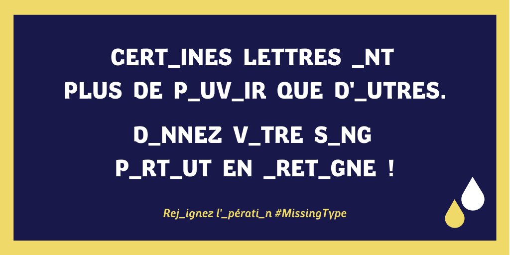 regionbretagne's tweet image. Notre logo a perdu ses lettres 🅰️, 🅱️ et 🅾️ !

Nous soutenons l'@EFS_dondesang et l'opération #MissingType pour sensibiliser à l'importance du #dondusang.

Une résolution 2️⃣0️⃣2️⃣1️⃣ à ajouter à votre liste ?

➡️ dondesang.efs.sante.fr/trouver-une-co…