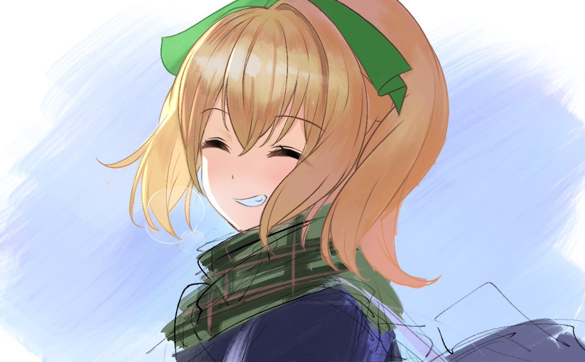 「毎日お絵かき1183日目 
「一緒に登校するしっ」
#ハチナイ 」|にゃんまる@毎日お絵かき６年目のイラスト