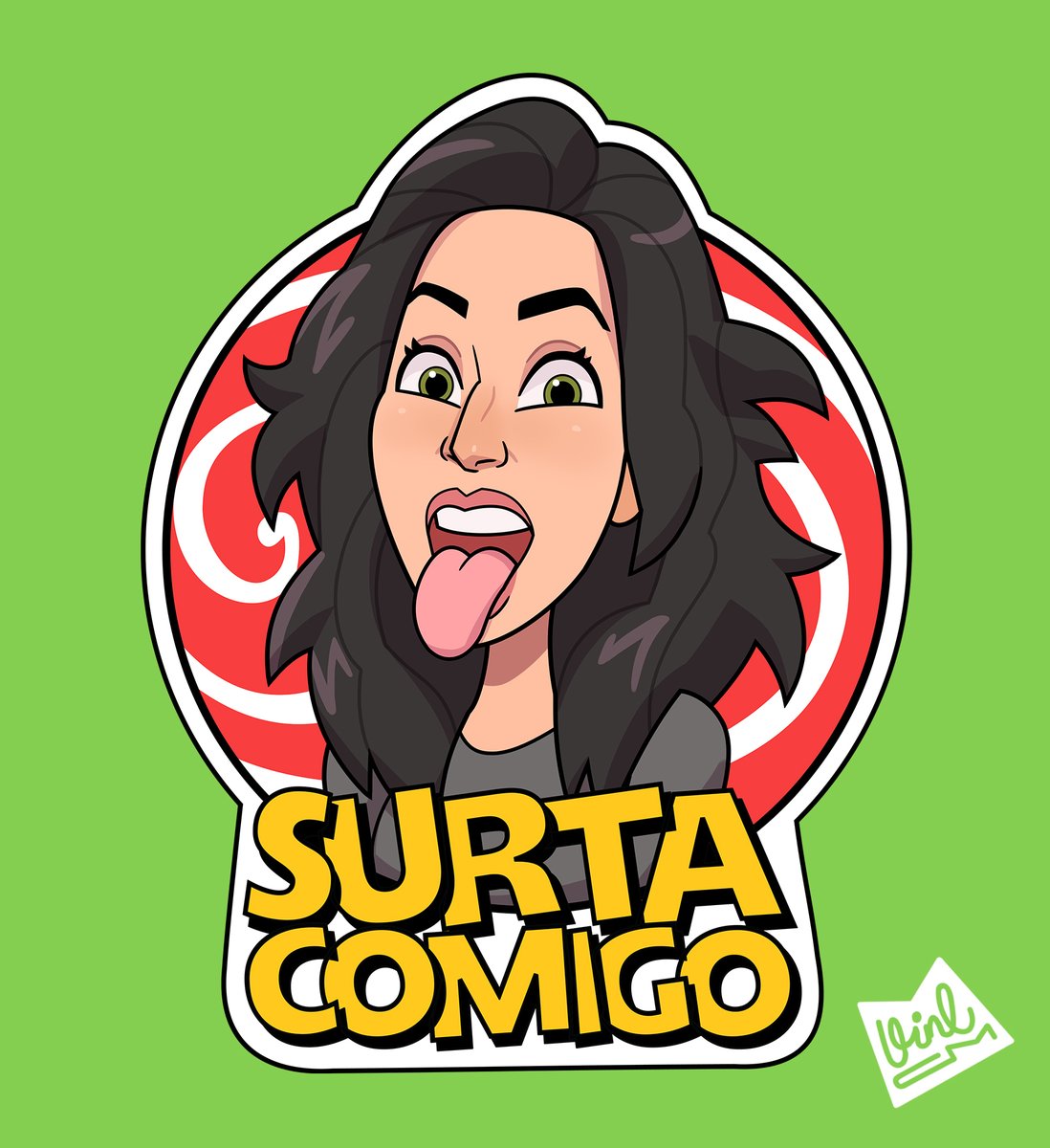 VineCM7's tweet photo. Cartoon Character/Logo for Yasmin Romano(SURTACOMIGO) 😵😜

COMMISSION LIST OPEN!
vinecm7@gmail.com

#illustration #girl #woman #portrait #caricature #cartoon #logotipo #girl #art #designer #design #logodesigns #characterdesign #logo https://t.co/YlrDHu7xBj