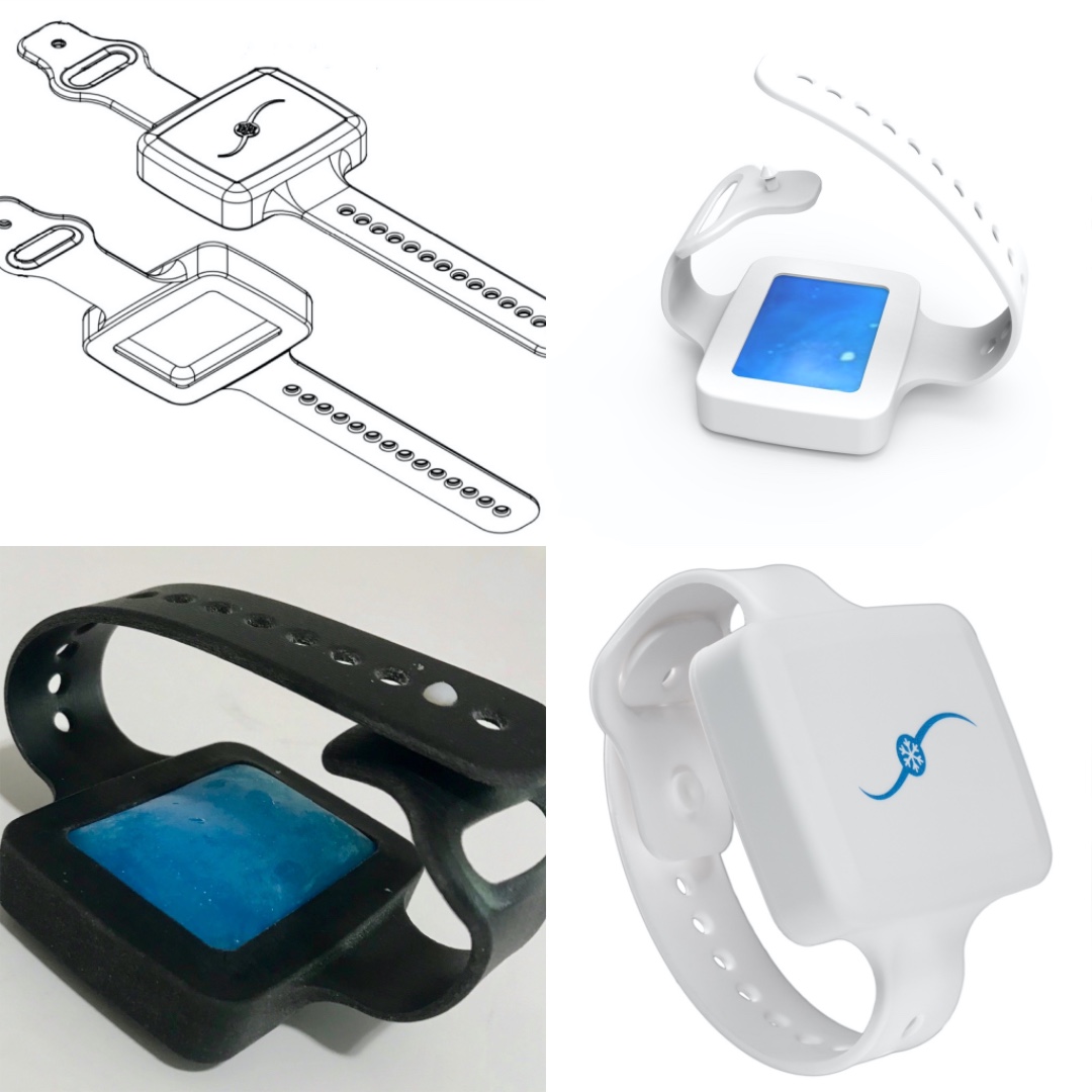 CoolingCuff's tweet photo. We believe that one day, all people will use wearables to augment the body's thermoregulation system. The Cooling Cuff started as an idea... became a design... tested as a prototype... and finally alive as a manufactured product. Link in bio. https://t.co/2geajinfs0