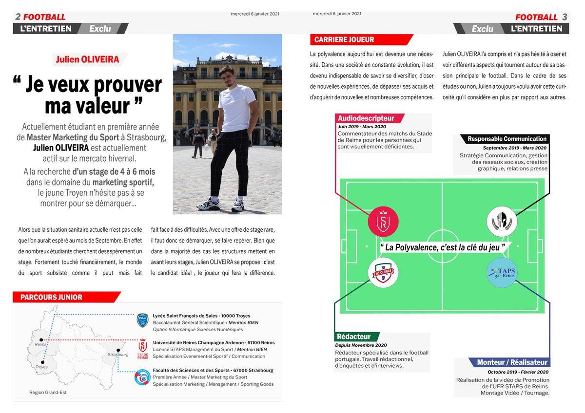 RezTuga's tweet photo. ⚠️ RTs Appréciés ⚠️

C’est l’Heure du Mercato ! 😱🚨

Actuellement en Master Marketing du Sport à Strasbourg, je recherche un stage de 4 à 6 mois dans le domaine du Marketing / Evenementiel Sportif ! 🚵‍♂️

Plus d'infos sur : https://t.co/CFMHbTU06b https://t.co/l9ceumF2Sx
