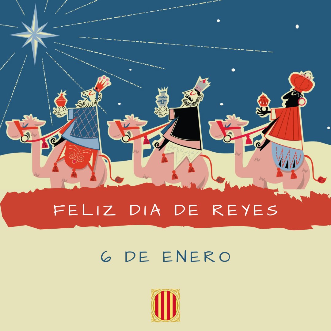 elcentrecatala's tweet photo. Feliç Día dels Reis
#reismags #reyesmagos #melchor #gaspar #paltazar #oro #incienso #mirra #belen #estrella #6deenero #6degener https://t.co/lbibPe0354