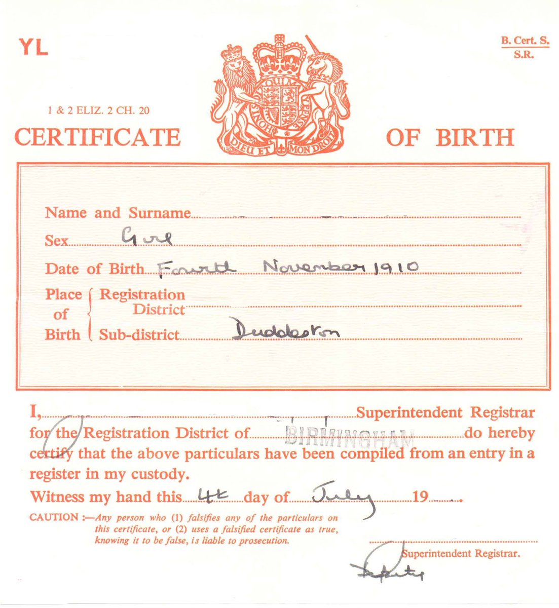 What you are reduced down to via your birthing certificate is a 3 word name, all caps, registered, confirmed, asked by a number which is confirmed on your birthing certificate and there you exist to the powers that be...