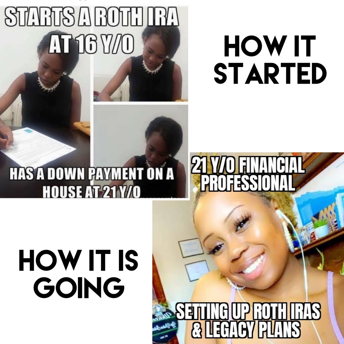 JaneDeRange's tweet image. Retirement planning begins when you get your first job. Stop telling kids to go into debt for cars and college before they have ASSETS. 💋