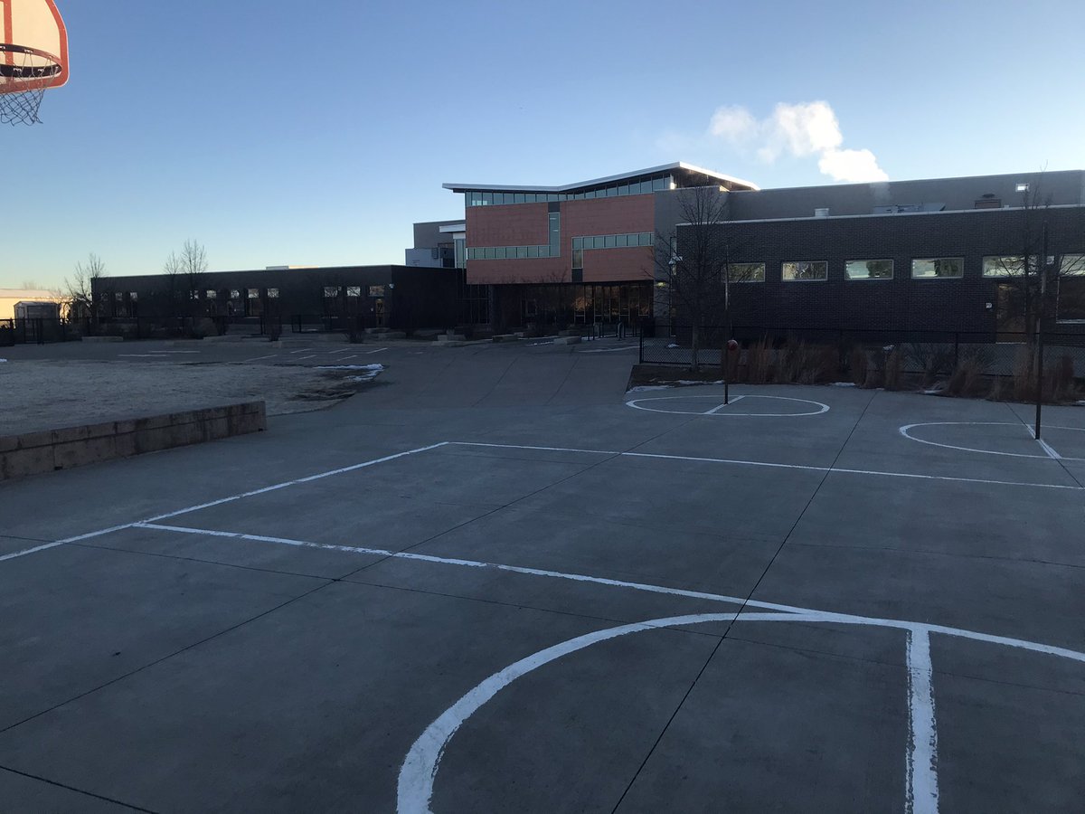 RedHawkRocks's tweet photo. The calm before the #StVrainStorm! We are #greatFULL to safely bring back our kids for in person learning today! We will be safe, respectful & responsible and walk with integrity in all we do, because that is the #RedHawkWay! @SVVSDsupt @eriecolorado @bkkrause01 @RedHawkPTO https://t.co/bltSy2SFIo