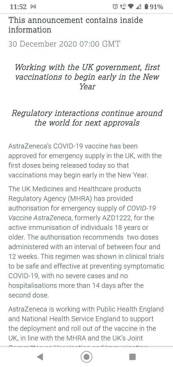 Seen both #Oxford and #AstraZeneca both trending and stupidly thought it was something positive.  Nah just faux outrage because @ScotGov never included 'Oxford'.  *For the record neither did UKGov or the manufacturer.  Stupid sure is out in force today.