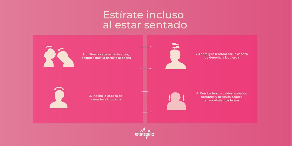 egesiomx's tweet photo. ¡Construye un ambiente seguro incluso estando sentado! 
Tómate un break con estos estiramientos. 

Justos por una nueva normalidad más segura con #EGESIO ⌚ 

#FelizMiercoles #SaludParaTodos https://t.co/uyR5CwGSeM