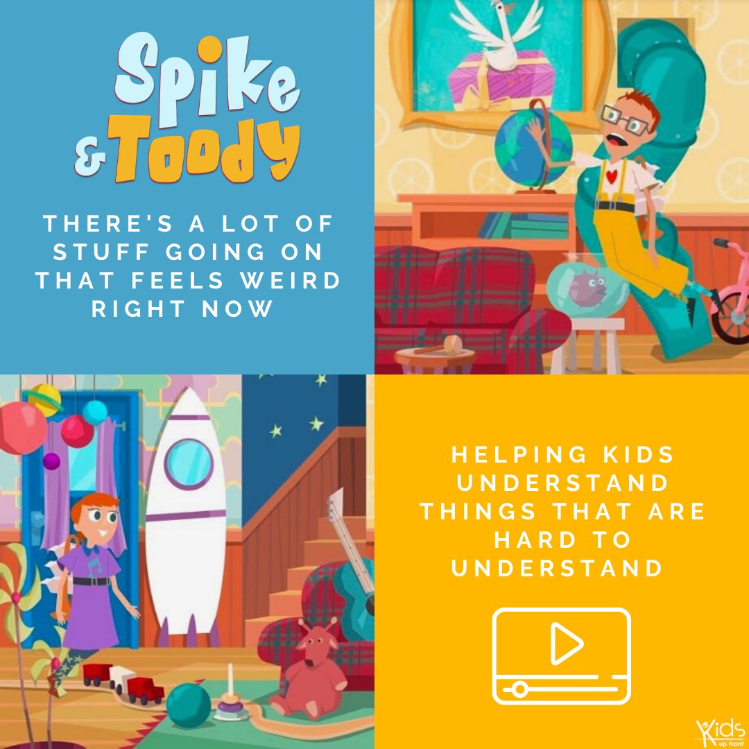 KidsUpFrontTO's tweet photo. @SpikeandToody help kids understand things that are sometimes hard to understand, like COVID-19.

Watch their videos that explain things like social distancing &amp; hand washing, all while having fun!

❗️LINK BELOW❗️

#spikeandtoody #kids #videos #kidsathome

https://t.co/z1gbI251Cw https://t.co/cj67kCnkRq