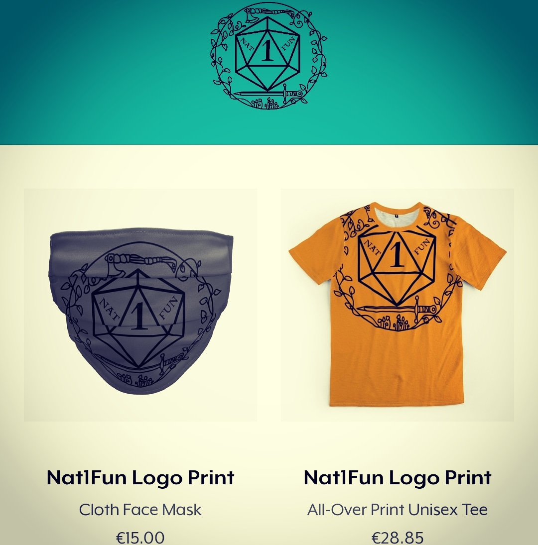 Nat1Fun's tweet photo. WE HAVE MERCH! These and many more can be found at https://t.co/WLsVoXZDe9

#dnd #twitch #livestream #criticalfail #nat1fun #dice #dicegoblin #nerdclothing #youtuber #classy #merch #nerd #dungeonsanddragons #nat1 #community #meme #bmblebee #fun #ttrpg #gaming #merchandise #nerdy https://t.co/tyIowkB4y4