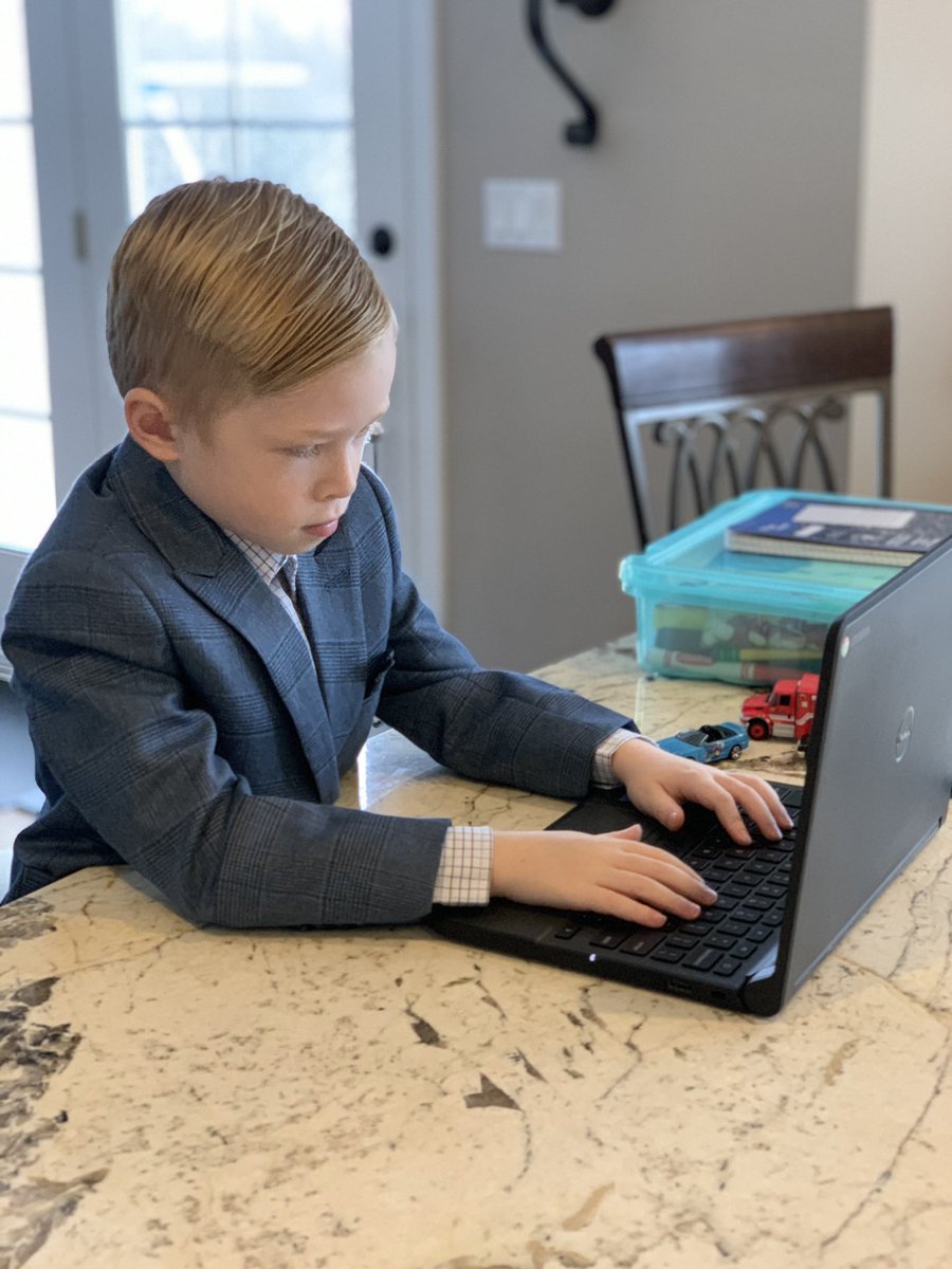 Tiff_Gonzalez's tweet photo. ✨Spirit Week✨ Tanner is ready for the Board Room #lifeintheW @Woodland50News @ElemWest50 @ryanwollberg https://t.co/l51ggYBKXA