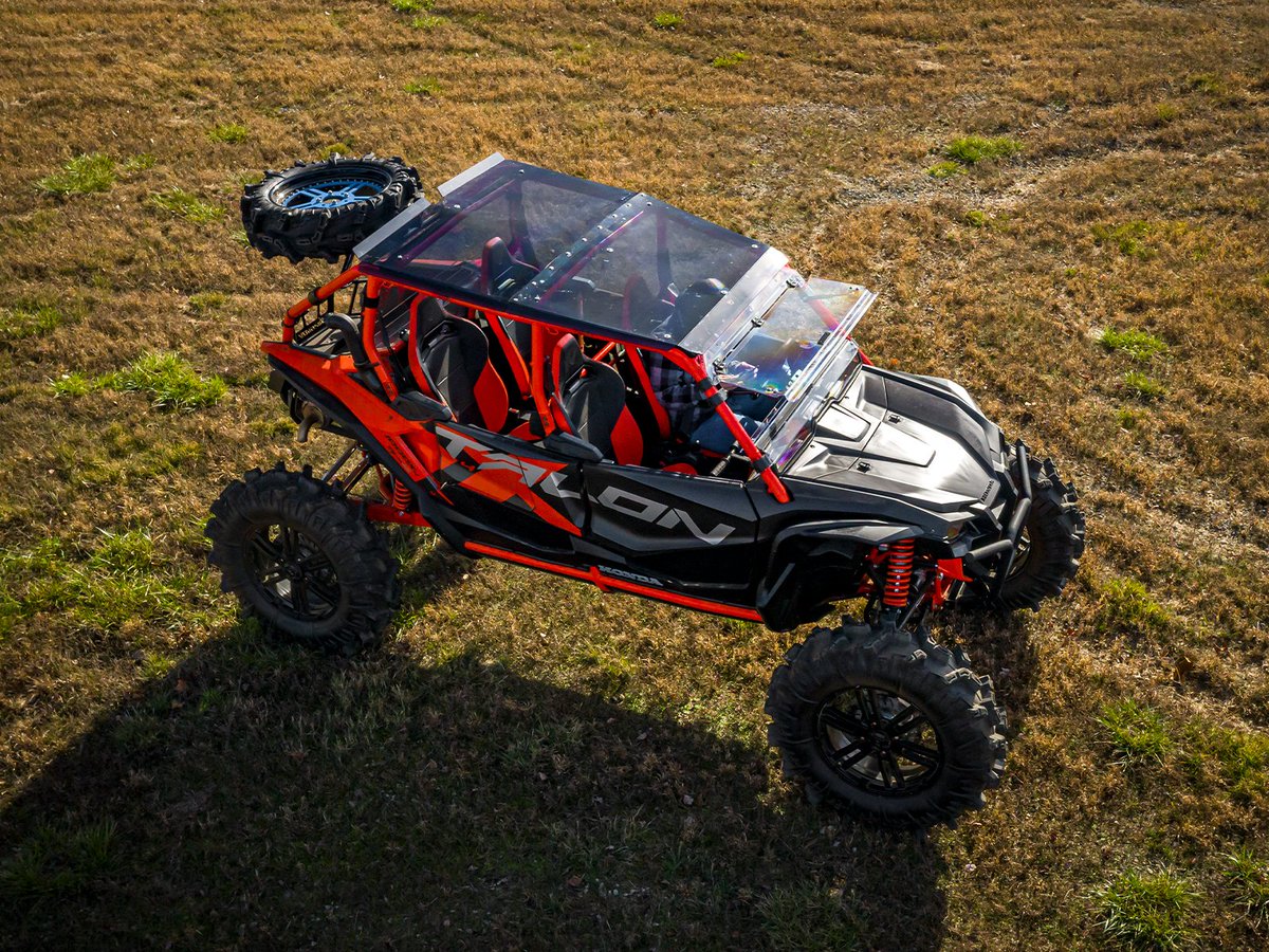superatvtweet's tweet photo. π¨ Are you looking for a way to ride no matter the weather, flying trail debris, or harmful sun rays in comfort & style? Install a #SuperATV Tinted Roof on your #HondaTalon #1000X or #1000X4 to ride easy through all conditions. πͺππΊπΈ #satv #hondatalonx #talon4 #honda #talonx https://t.co/88jDU6t28n
