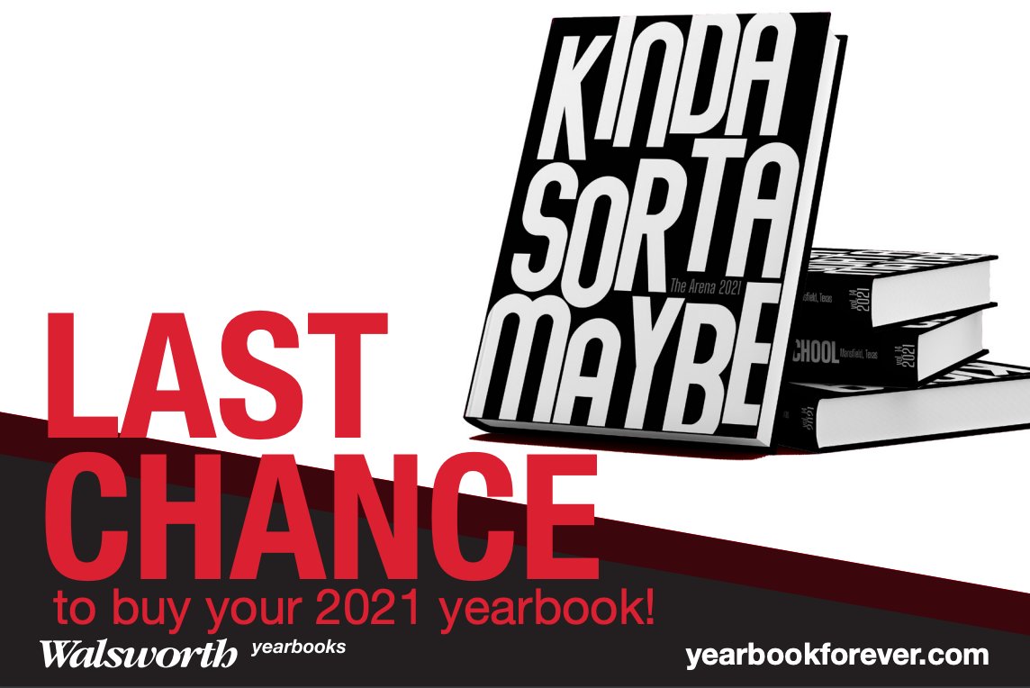 It's time. Get your yearbook before the final deadline Jan. 21