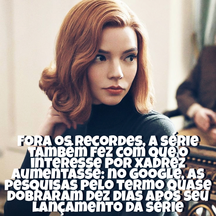 DesvendandoH's tweet photo. 🔴Efeito Netflix🔴
Na postagem 🖼 de hoje vemos um pouco sobre o resultado estrondoso da série O gambito da Rainha♟ produzida pela Netflix 🔴
Hashtag 🔍 #netflix #gambitodarainha #ogambitodarainha #efeitonetflix #xadrez #bethharmon #desvendandohqs #AnyaTaylorJoy https://t.co/62St8TRwGx