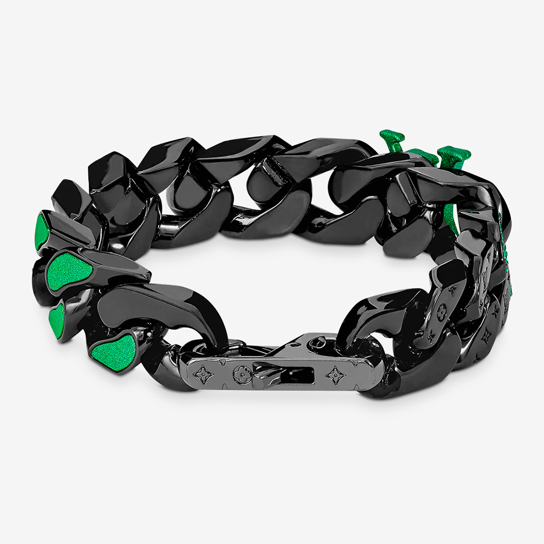 HYPEBEAST on X: Louis Vuitton has just released a new chain-link bracelet  in neon green and black. Photo: Louis Vuitton Details:    / X
