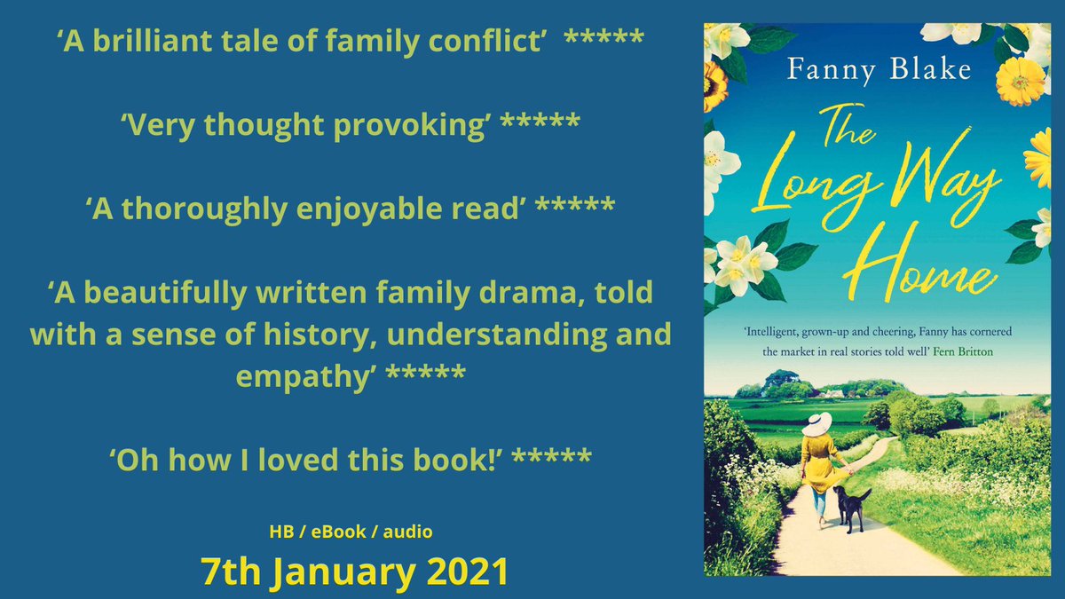 Just one more sleep till the brand new <a href="/FannyBlake1/">Fanny Blake</a> novel, #TheLongWayHome, publishes in eBook, audio and Library hardback! To help us celebrate, simply RT&amp;Follow by 9am 18/1/21 to get your name in the Hat of Chance to #WIN 1of3 hardback copies!

booksandthecity.co.uk/long-way-home/