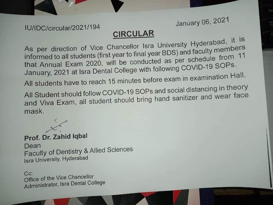 Maheensaif2's tweet photo. Shameful attitude of Sindh Medical Universities.They are not concerned with students health as NCOC announced that all Pakistan Medical Universities exams are delayed. 
#delayallmedicalpostings #DelayAlISindhmedicalproffs https://t.co/MMnBCLs8lD  #DelaySindhMedicalExams https://t.co/iFBWwQ6RFH