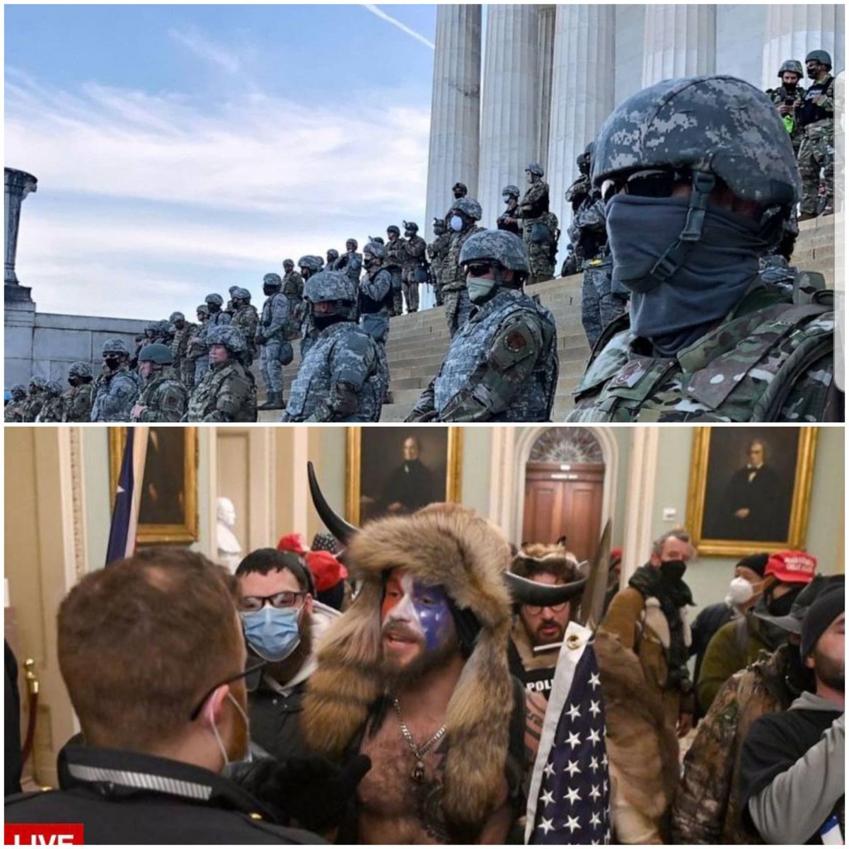 DalrympleWill's tweet photo. Guess which of the two was the security response to BLM https://t.co/SH9M8DA2zi