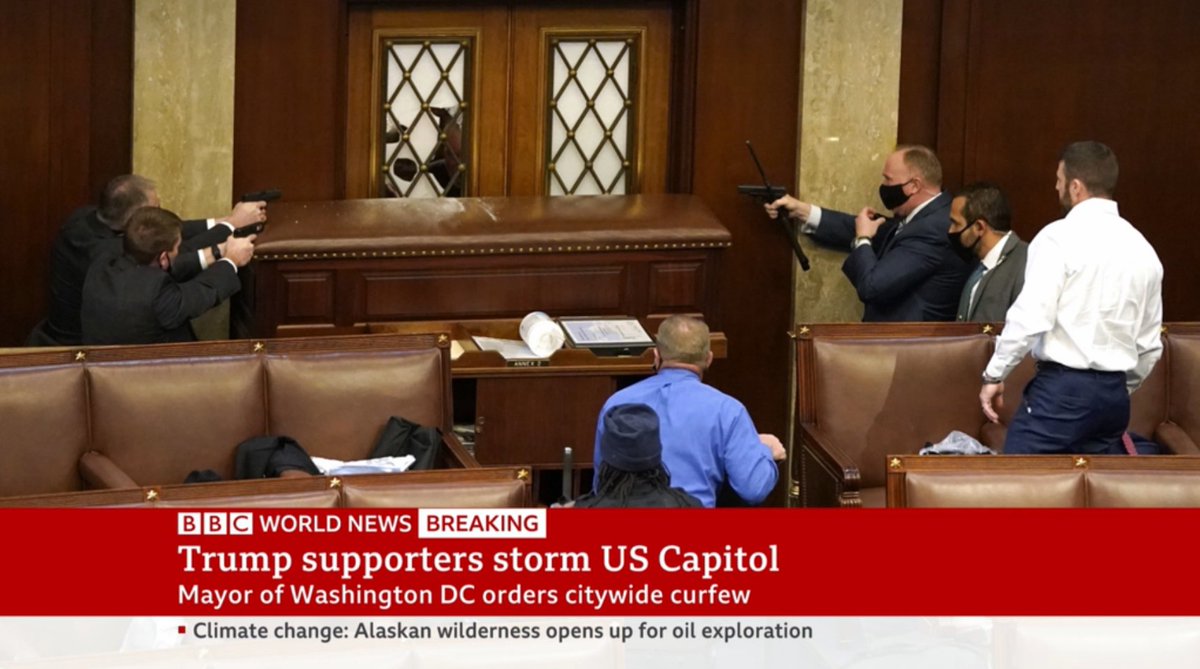 The riot in the  #Capitol instigated by  @realDonaldTrump and his enablers is a disgrace on many levels. That these flag-waving, white supremacist thugs were allowed to escalate this situation so far...