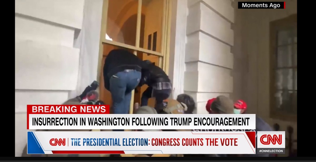 thehowie's tweet photo. We have tolerated the President's feebleness for a long time. But now we are suffering from his weaknesses and fear. 

Breaking glass and entering the Capitol. This is domestic terrorism. 

A woman is in critical condition after being shot in chest. 

STOP THIS NOW! https://t.co/2ZYZh2MrXO