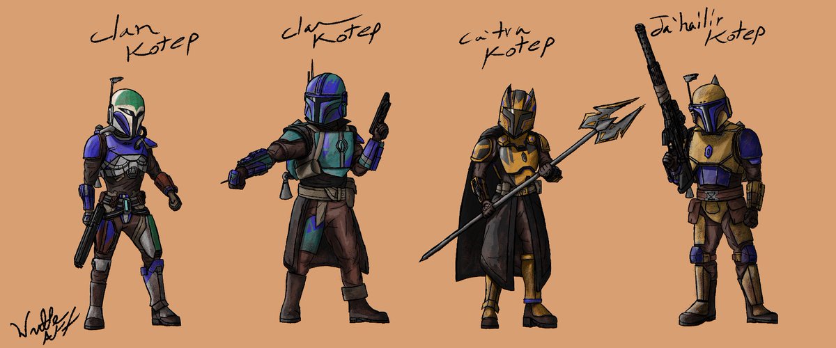 wulfeart's tweet photo. Just some Mandos I've been working on.
#StarWars #Mandalorian #fanart #art https://t.co/gbQXSpejmx
