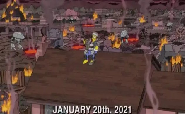 BrandtEnrike's tweet photo. Los Simpson lo volvieron hacer. Trump , Golpe de estado, Capitolio EE.UU https://t.co/x4sYPysg5F