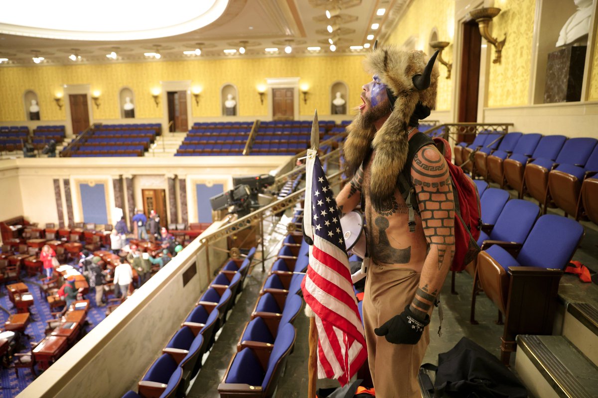 BuzzFeedNews's tweet photo. Trump supporters have stormed the Senate chamber as part of an attempted coup. Members of Congress have been evacuated from the building. (📸: Win McNamee/Getty Images) https://t.co/lhw643hpcF