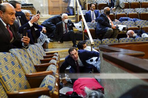Dylan Wells (@dylanewells) on Twitter photo The House Gallery as protesters tried to break into the Chamber, by <a href="/andyharnik/">Andrew Harnik</a> for AP Photo. The House Gallery as protesters tried to break into the Chamber, by <a href="/andyharnik/">Andrew Harnik</a> for AP Photo.