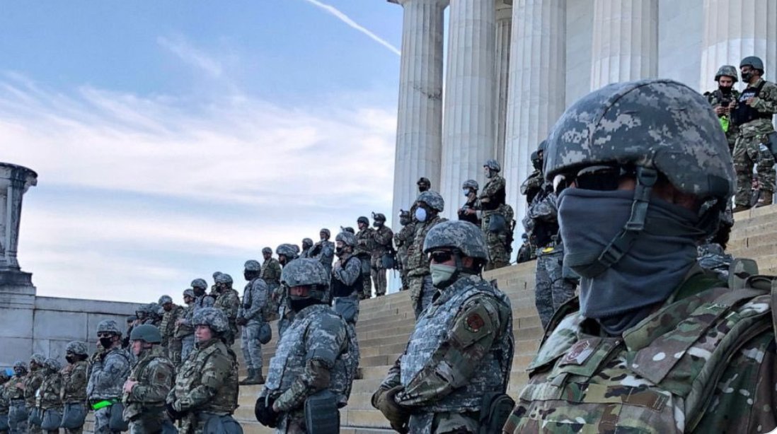 The Capitol steps during the BLM protests.