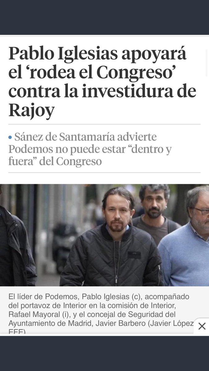 RafaOlca's tweet photo. @RubenSanchezTW Esto de enviar seguidores a rodear las instituciones para evitar la investidura o proclamación de presidentes legítimos es ANTIDEMOCRÁTICO. 

Lo que hoy está haciendo Trump es lo que ya hizo Podemos en el Congreso en 2016 y el PSOE en el parlamento andaluz en 2019. https://t.co/SQrStOA3KG