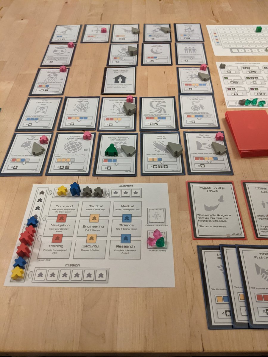 Star Meeples version 29.1 complete 😲 The latest play tests went very well indeed 🤩 So happy with the current state of my game 🙂