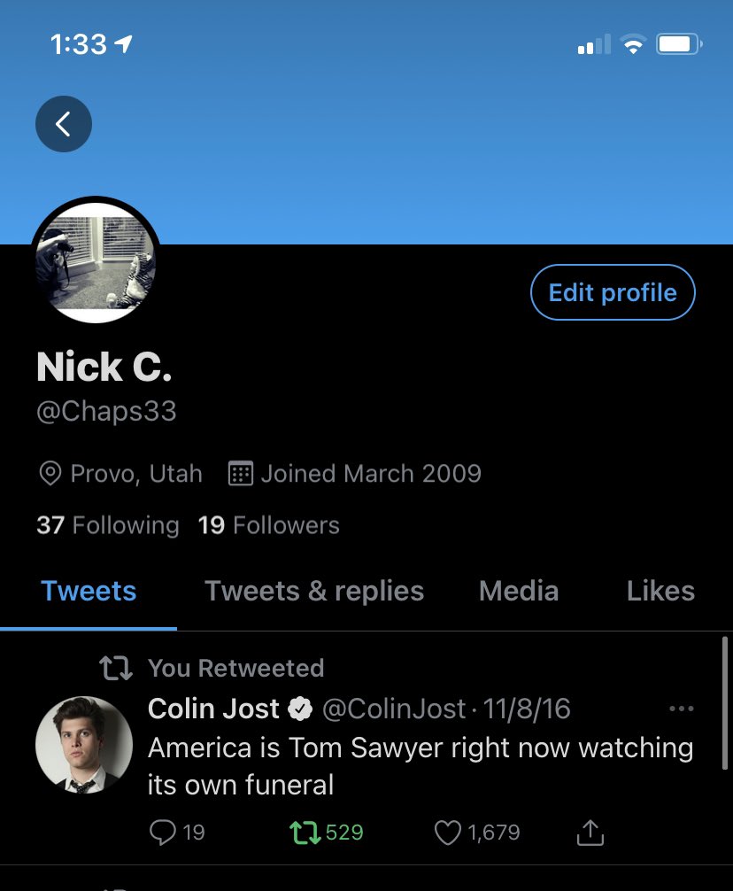 Chaps33's tweet photo. Just hopping on Twitter to see how my last retweet from election night 2016 aged.. https://t.co/J31Hy0aJ5S
