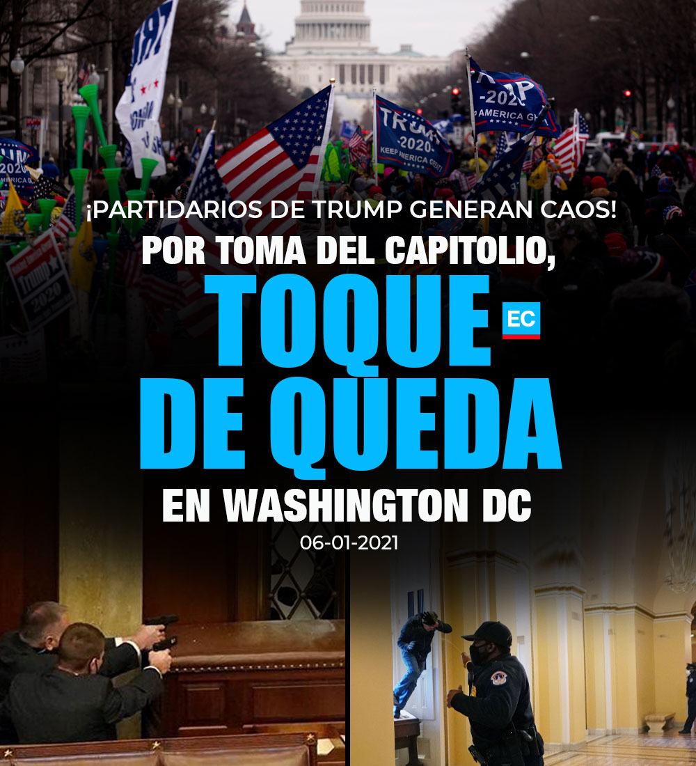 elcomerciocom's tweet photo. #ATENCIÓN | ¡Caos en Washington! Decretan toque de queda por protestas de seguidores de Trump en el Capitolio » https://t.co/1QPdpSKq4w https://t.co/bKOLR7B0Id