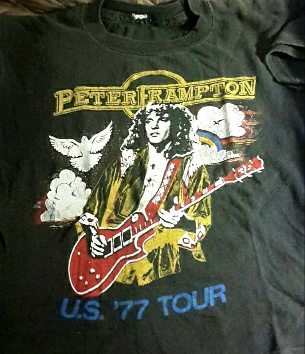 msnovak's tweet photo. @peterframpton I still have it, from your  concert at the Miami baseball stadium. And so much enjoyed your last concert North Carolina 2019. Sending you love and good healing vibes ❤🎸 https://t.co/2N4OApcLQx